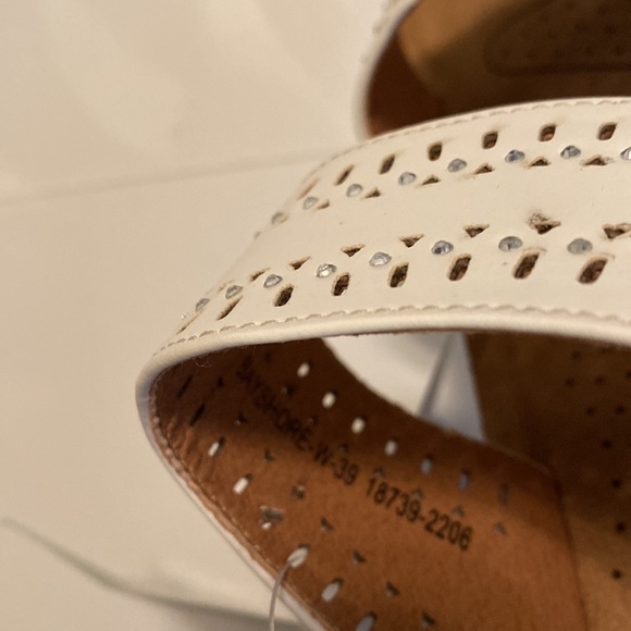 Flexus by Spring Step SZ 8.5 Bayshore White Slides Sandals NIB - Picture 13 of 14